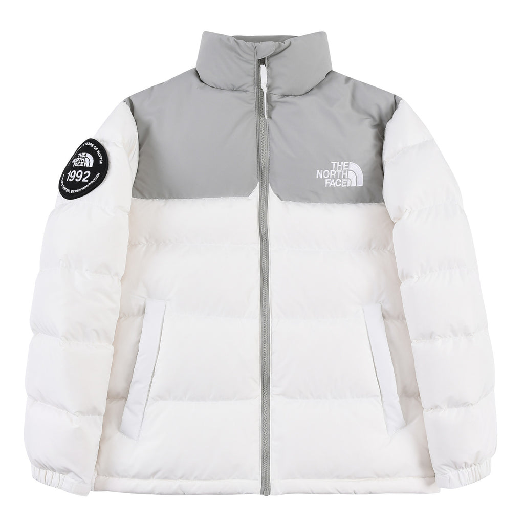 The North Face 1992 Stand-Collar Puffer Jacket | White & Gray