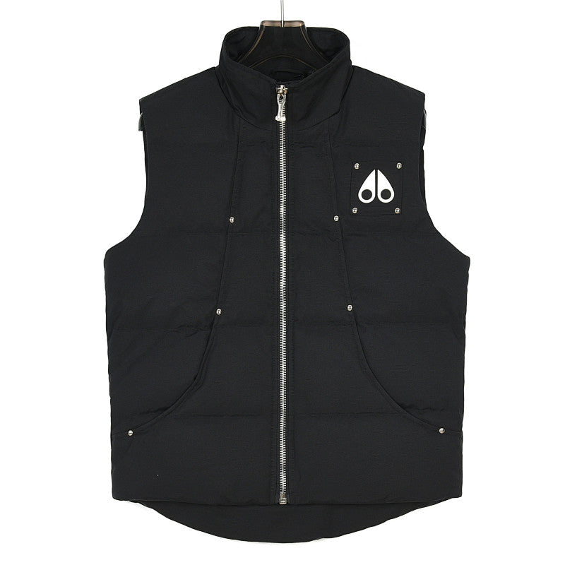 Moose Knuckles Metal Logo Puffer Vest | Black or White
