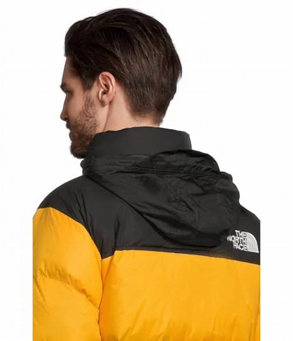 The North Face Unisex Stand-Collar Puffer Jacket | Yellow & Black