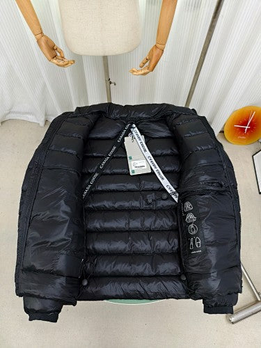 Canada Goose Crofton Black Stand-Collar Puffer Jacket