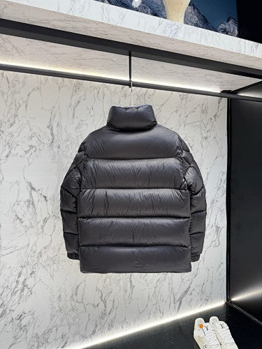 Moncler F055 Unisex Stand-Collar Puffer Jacket in Black