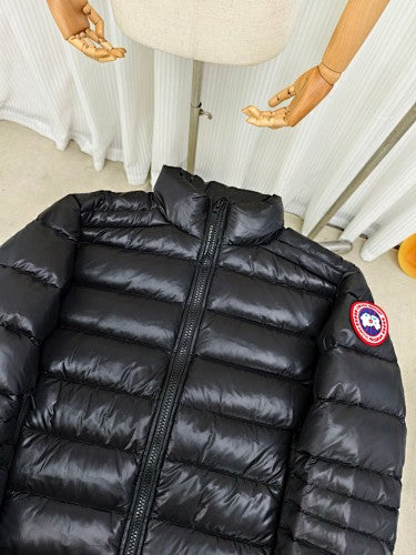 Canada Goose Crofton Black Stand-Collar Puffer Jacket