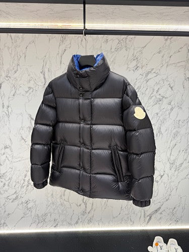 Moncler F055 Unisex Stand-Collar Puffer Jacket in Black