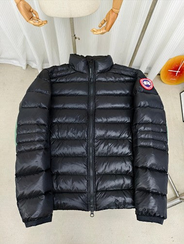 Canada Goose Crofton Black Stand-Collar Puffer Jacket