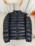 Canada Goose Crofton Black Stand-Collar Puffer Jacket