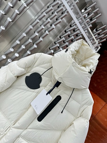 Moncler Genius Hooded Puffer Jacket in Black & White