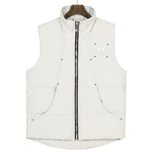 Moose Knuckles Metal Logo Puffer Vest | Black or White