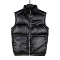 Prada Glossy Black Puffer Vest | Oversized Pockets