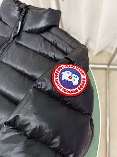 Canada Goose Crofton Black Stand-Collar Puffer Jacket
