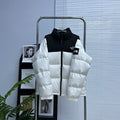 The North Face Color-Block Puffer Jacket | White & Black