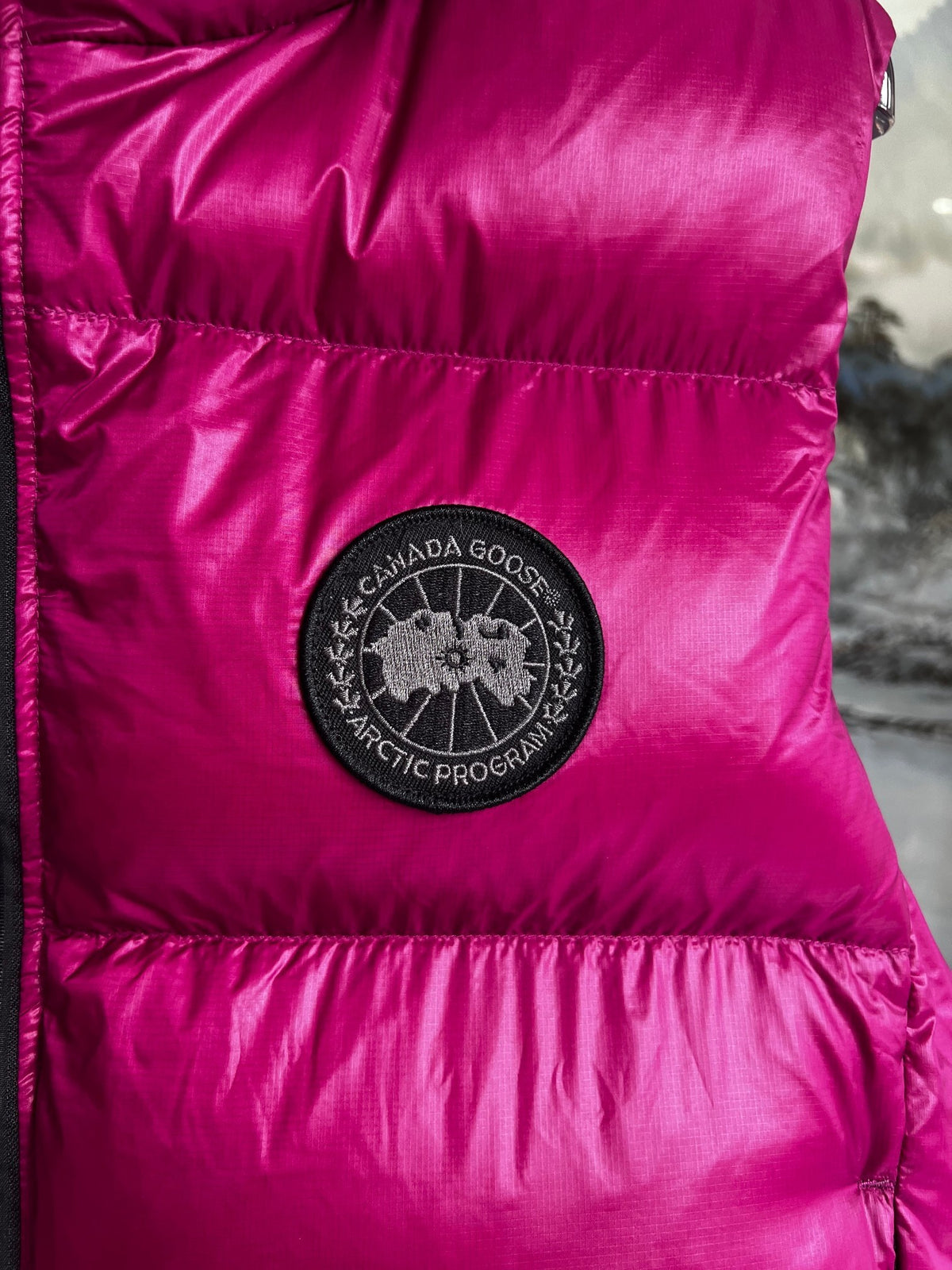 Canada Goose Cypress Black Disc Puffer Vest – Fuchsia
