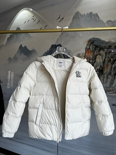 MLB New York Yankees Kids' Hooded Puffer Jacket | White