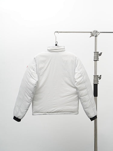 Canada Goose Lodge Stand-Collar Puffer Jacket – White