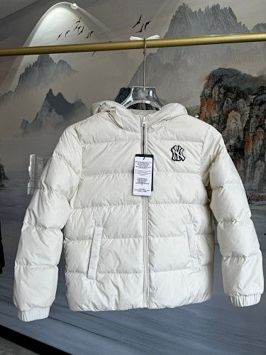MLB New York Yankees Kids' Hooded Puffer Jacket | White