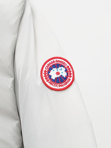Canada Goose Lodge Stand-Collar Puffer Jacket – White