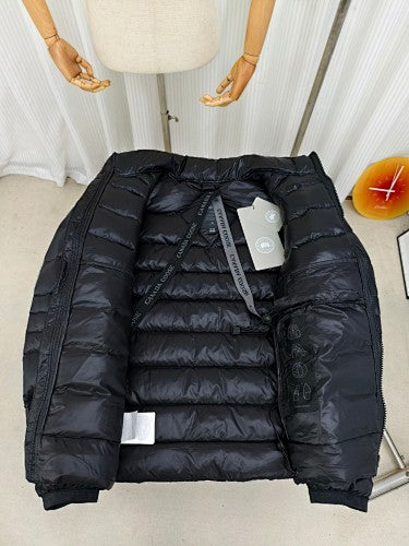 Canada Goose Crofton Black Stand-Collar Puffer Jacket