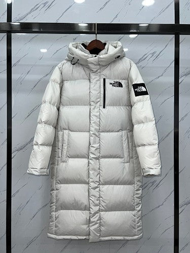 The North Face Unisex Long Hooded Puffer Coat | Black or White