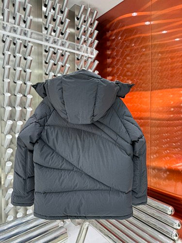 Moncler Genius Hooded Puffer Jacket in Black & White