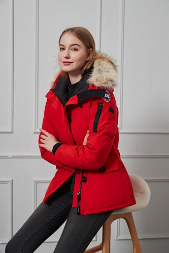Canada Goose Women's Hooded Parka | Red