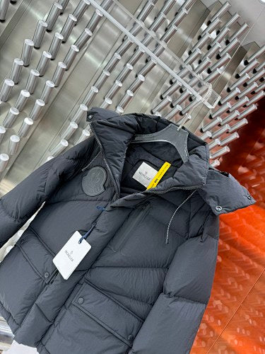 Moncler Genius Hooded Puffer Jacket in Black & White