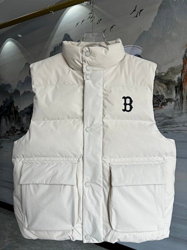 MLB Unisex Stand-Collar Puffer Vest with Statement Back Logo