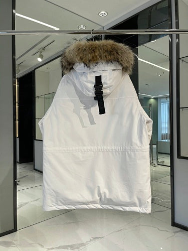 MLB NY Logo Unisex Hooded Parka with Fur-Style Trim