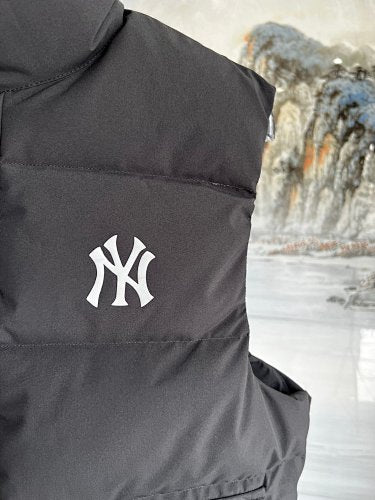 MLB Unisex Stand-Collar Puffer Vest with Statement Back Logo