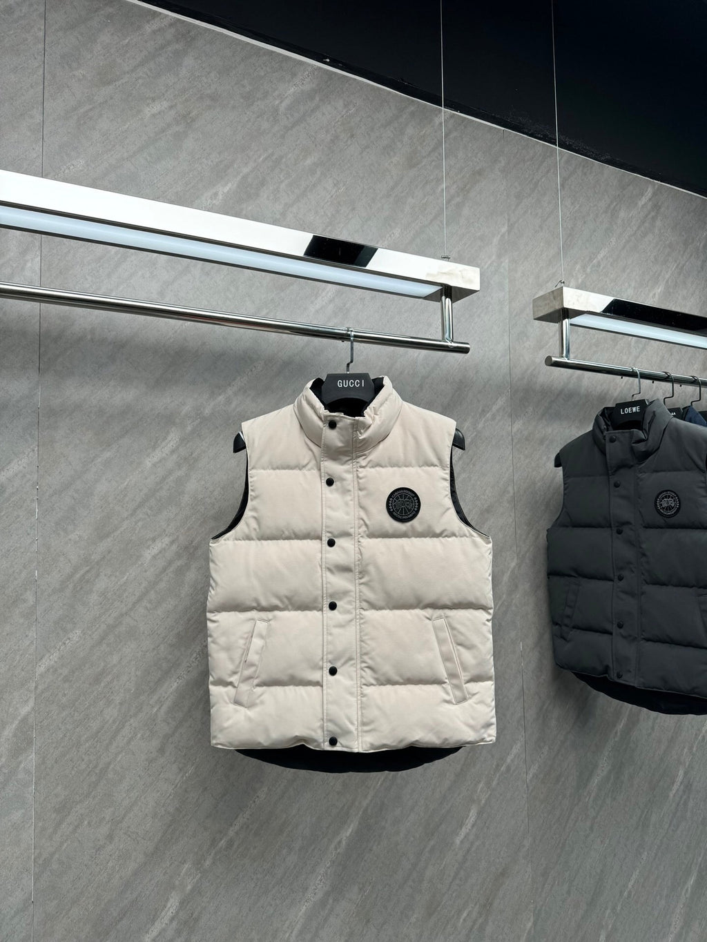 Canada Goose Black Label Quilted Puffer Vest – Cream