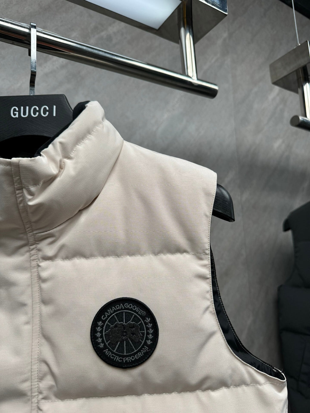 Canada Goose Black Label Quilted Puffer Vest – Cream