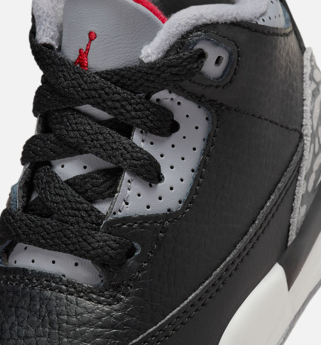 Air Jordan 3 Retro Black Cement Infant & Toddler Lifestyle Shoe