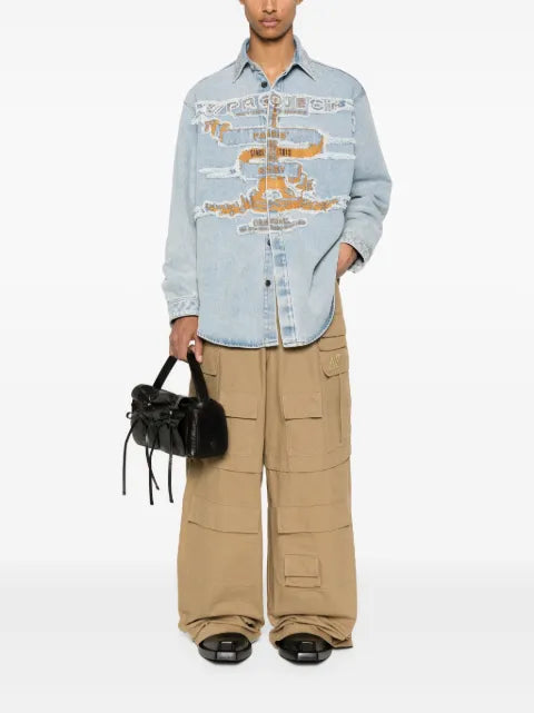 Y/Project Paris Best Patch Denim Shirt Blue "Blue"