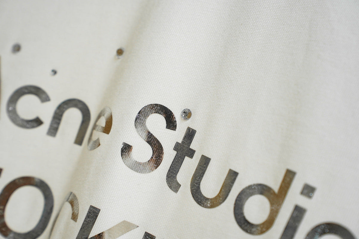 Acne Studios Stockholm 1996 Speckled Print Crew‑Neck Short‑Sleeve T‑Shirt