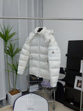 Moncler Maya Hooded Puffer Jacket in White