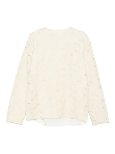 Yohji Yamamoto wool blend distressed sweater
