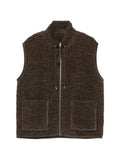 AMARANTO  fleece zip-up gilet