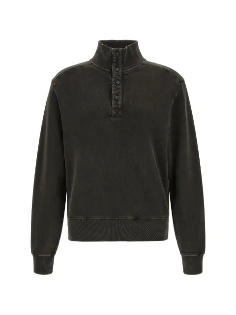 ENTIRE STUDIOS button-placket delavé sweater