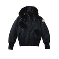 Moose Knuckles Gold Debbie 03 Down Bomber Jacket in Black