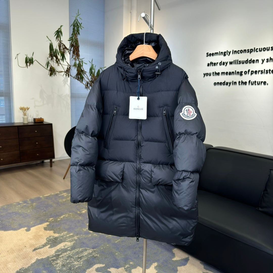 Bosona Longline Jacket with Oversized Logo