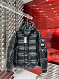 Moncler 70th Anniversary Hooded Puffer Jacket in Black