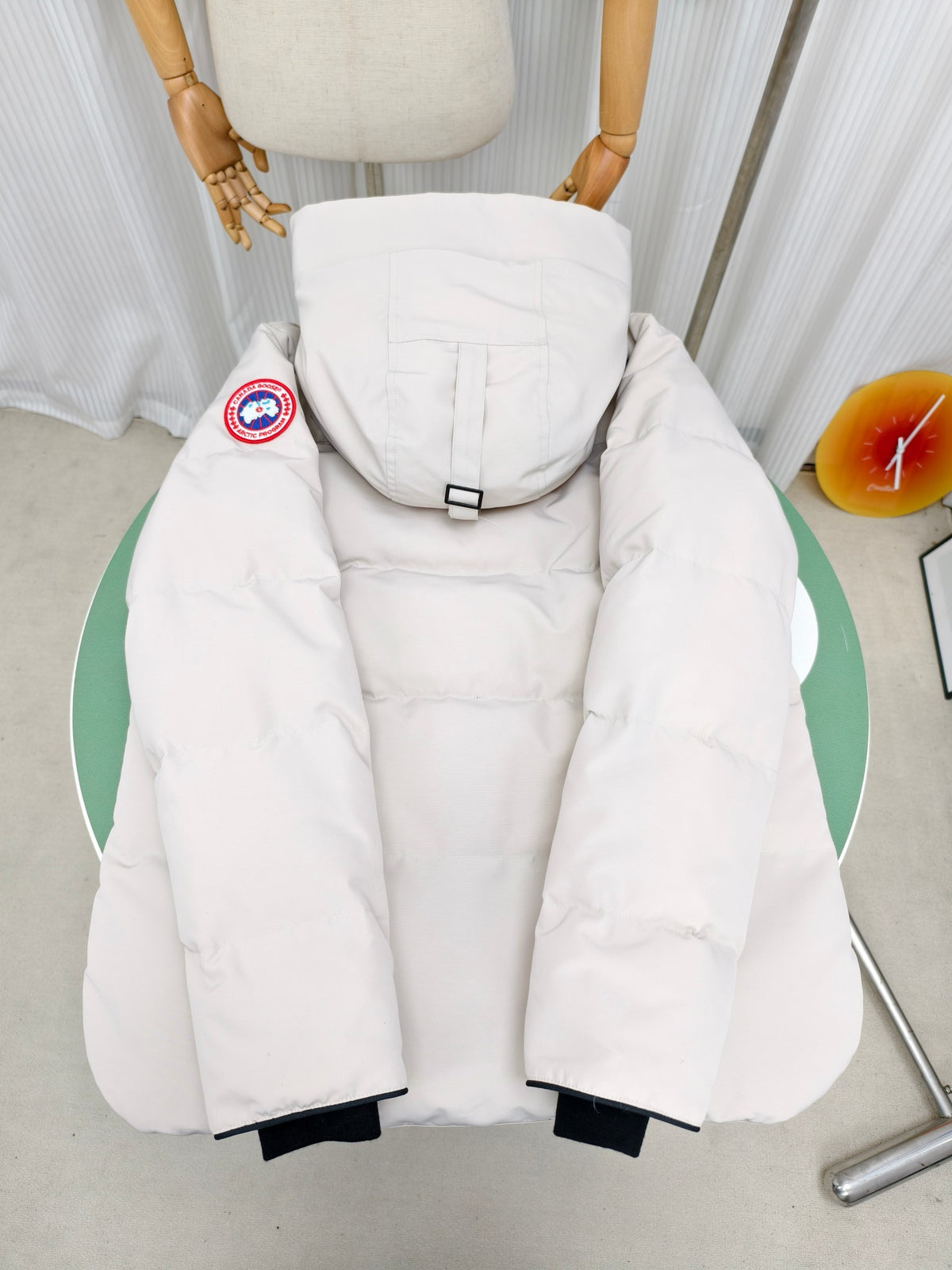 Canada Goose Wyndham Hooded Puffer Jacket – White