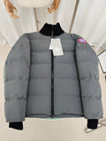 Canada Goose Quilted Puffer Jacket with Ribbed Stand Collar