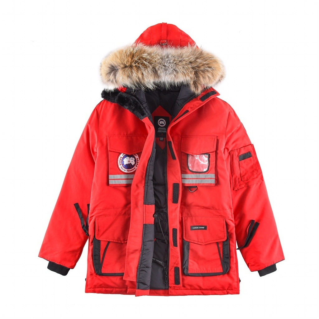 Canada Goose Snow Mantra Hooded Parka in Red