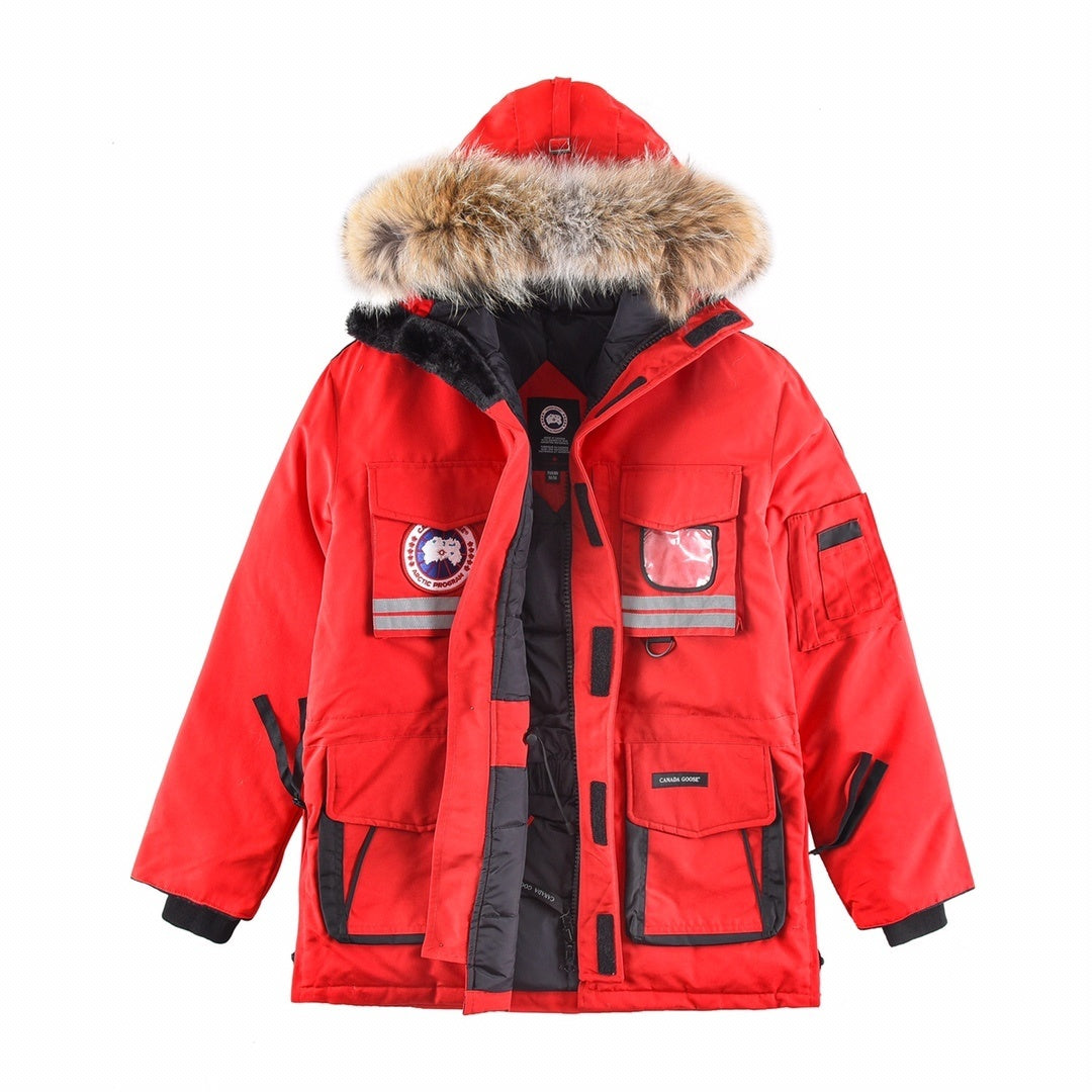 Canada Goose Snow Mantra Hooded Parka in Red