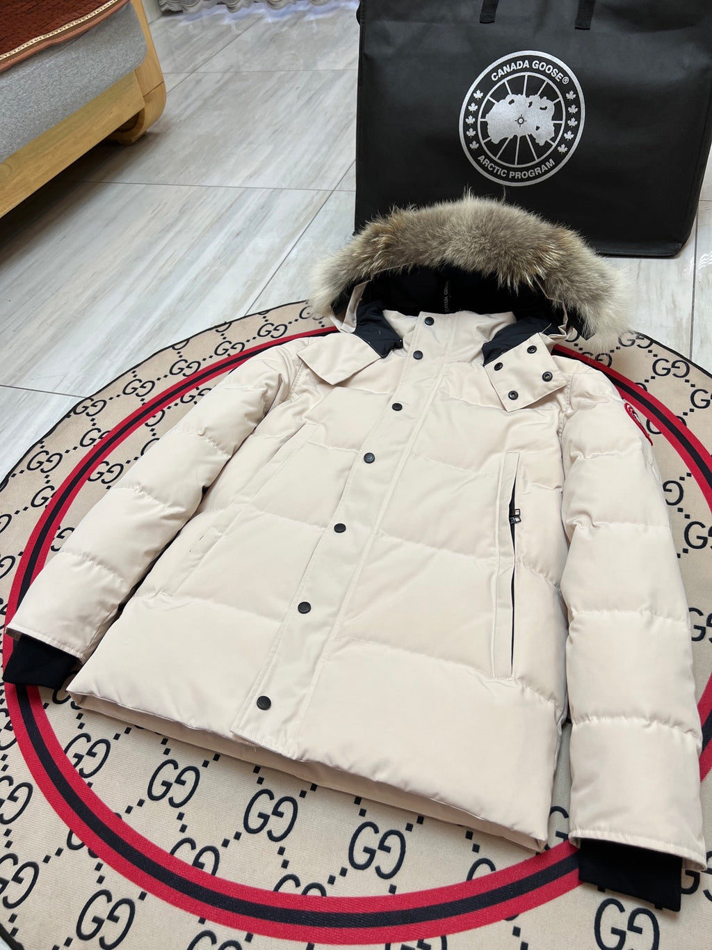 Canada Goose Unisex Navy Hooded Parka