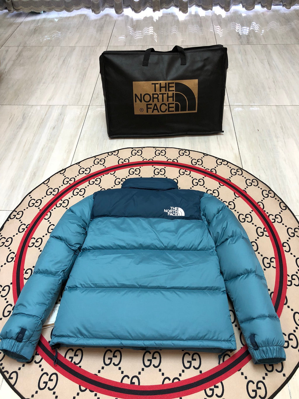 The North Face 1996 Stand-Collar Puffer Jacket | Blue & Navy