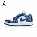 Air Jordan 1 Low Washed Denim White/Blue Unisex Sneakers DM8947-100