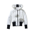 Moose Knuckles Original Debbie Bomber Jacket in White