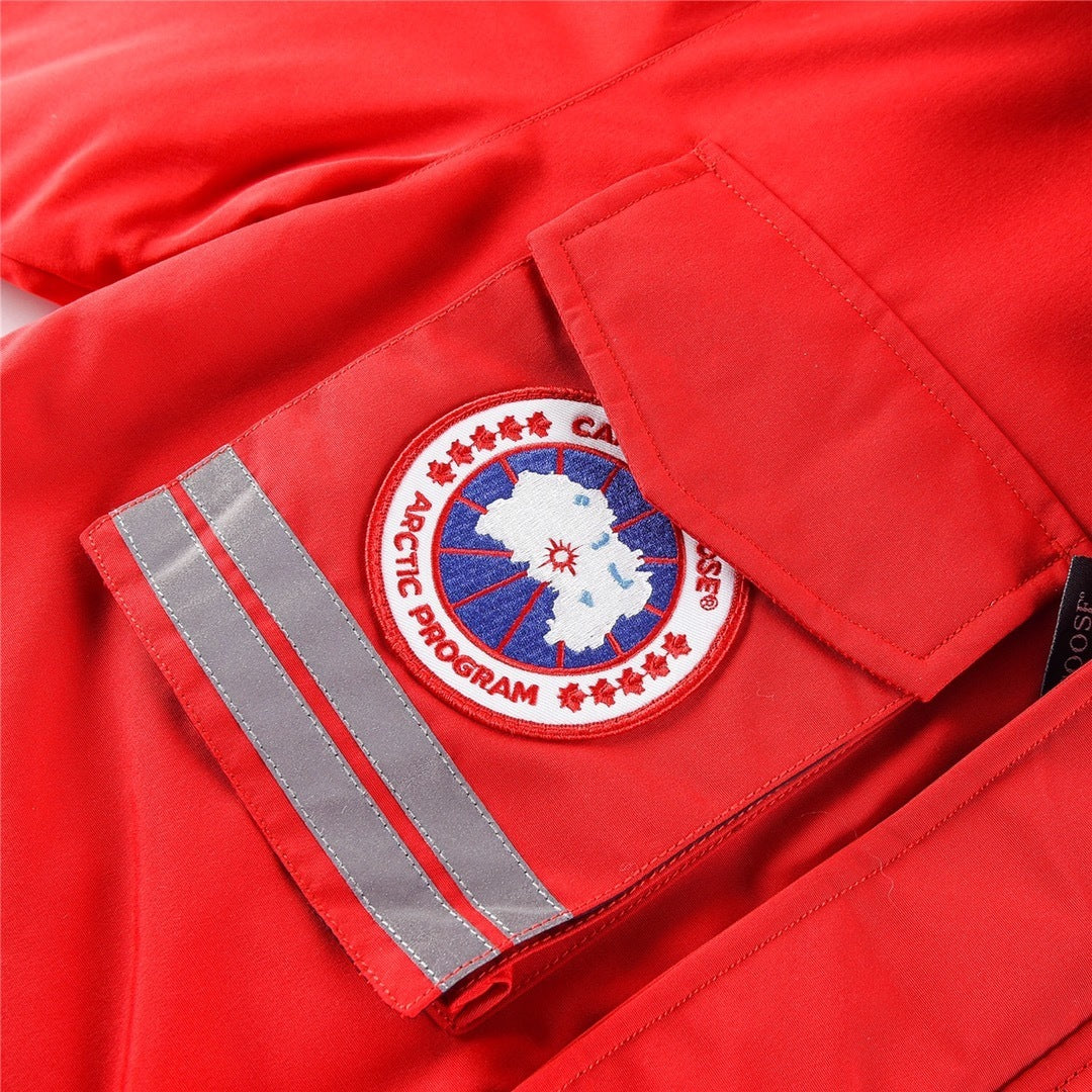 Canada Goose Snow Mantra Hooded Parka in Red