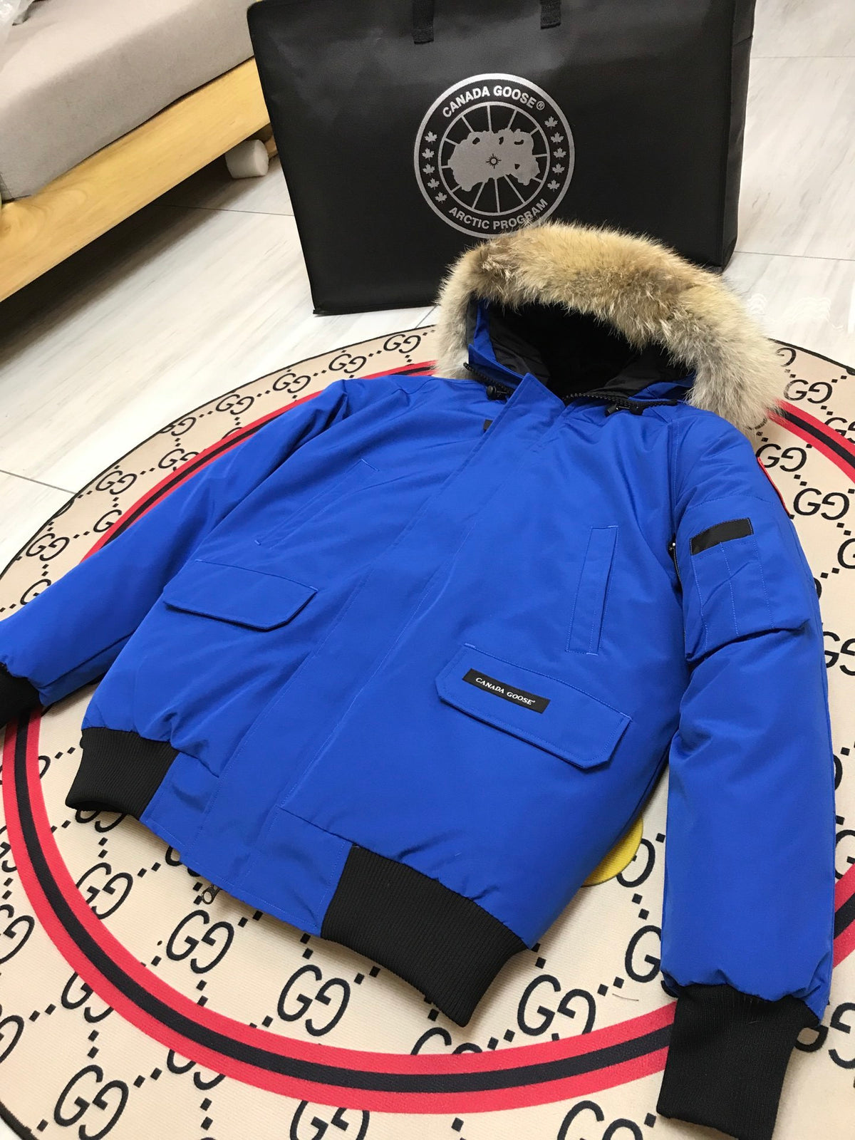 Canada Goose Chilliwack Hooded Bomber Jacket | Royal Blue