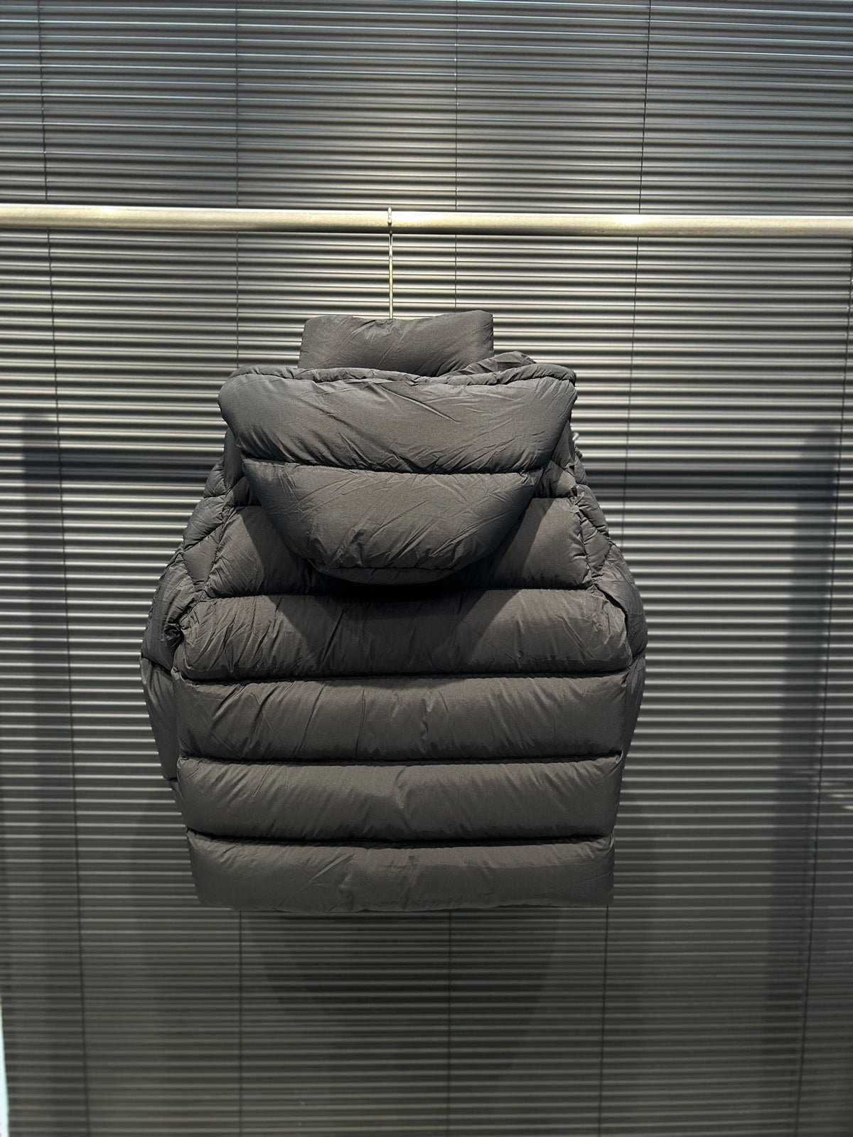 Moncler Maya Matte Hooded Puffer Jacket in Black